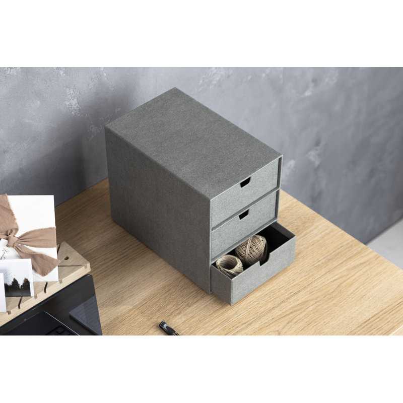 Bigso Ingrid Cardboard Stackable Desk Organizer with Drawers & Reviews